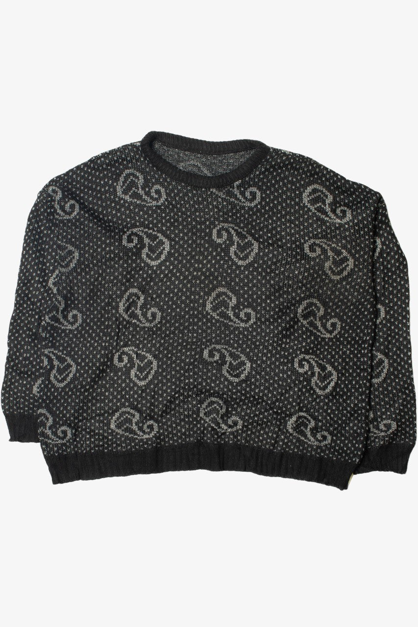 Vintage Paisley Polka Dot 80s Sweater