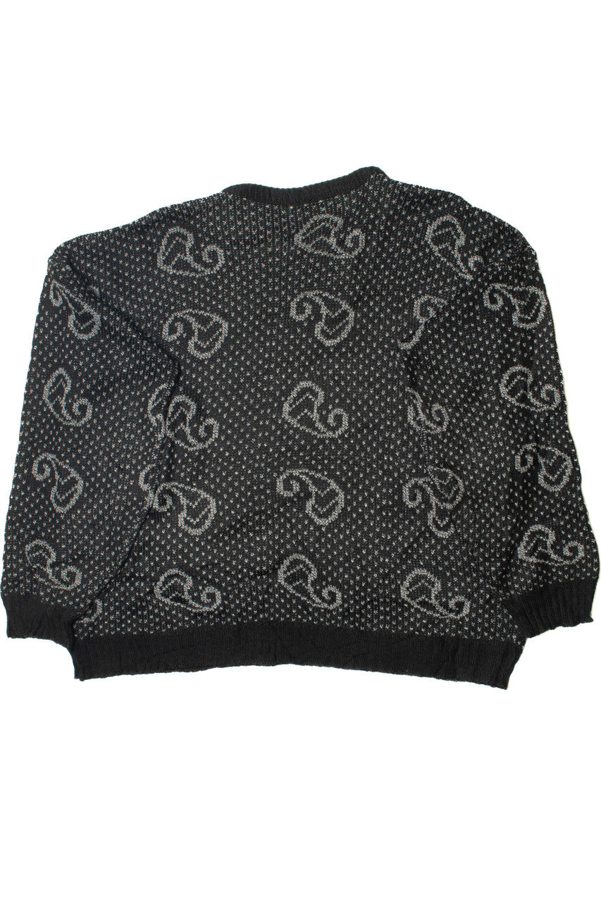 Vintage Paisley Polka Dot 80s Sweater