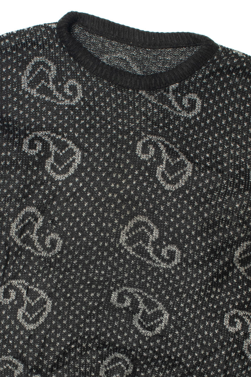Vintage Paisley Polka Dot 80s Sweater