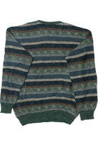 Vintage Blue Green Horizontal RS & Company 80s Sweater