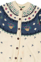 Vintage Floral Basket Northern Reflections 80s Sweater