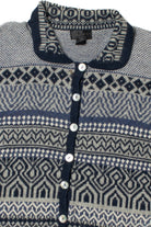 Vintage Alpaca Mother Of Pearl Button Up 80s Sweater