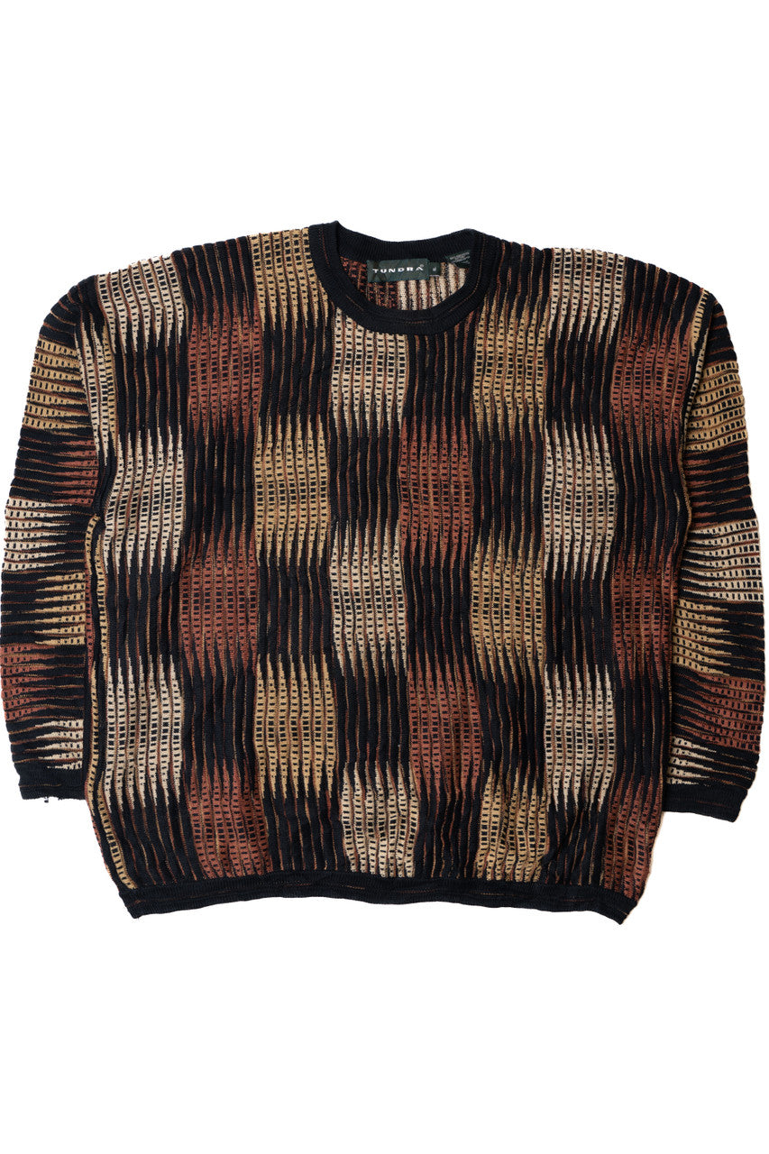 Vintage Tundra Moire 80s Style Sweater
