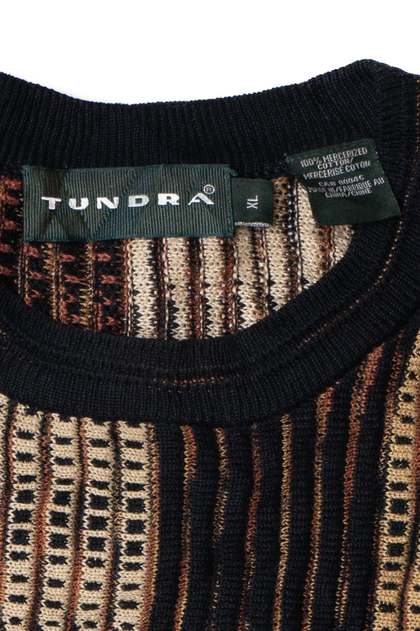 Vintage Tundra Moire 80s Style Sweater