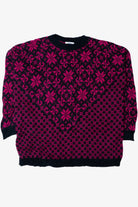 Vintage Hot Pink Classic Essentials 80s Sweater