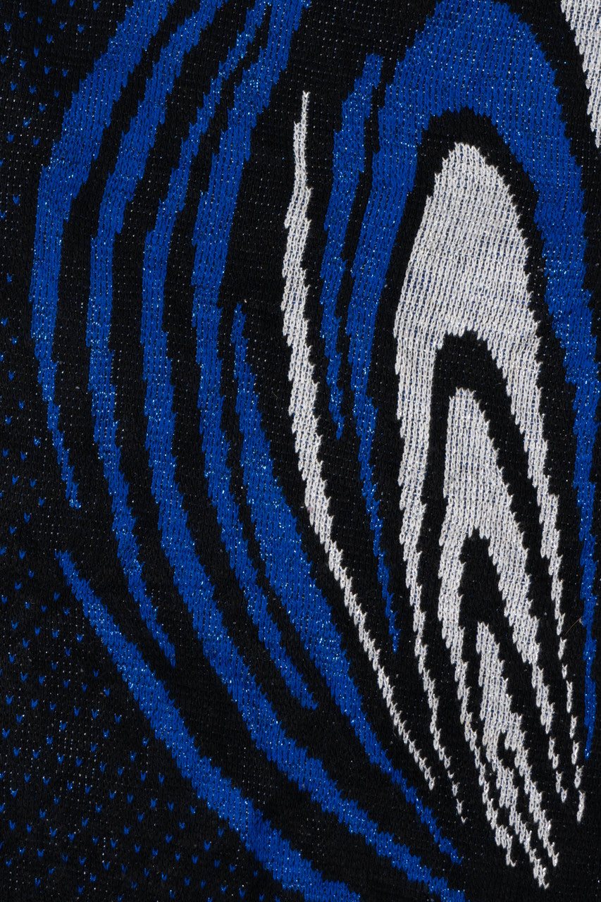 Vintage Blue Vortex 80s Sweater