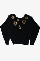 Vintage Embellished Angora SK & Company 80s Sweater