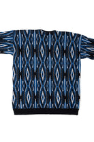Vintage Blue Argyle Stripe 80s Sweater