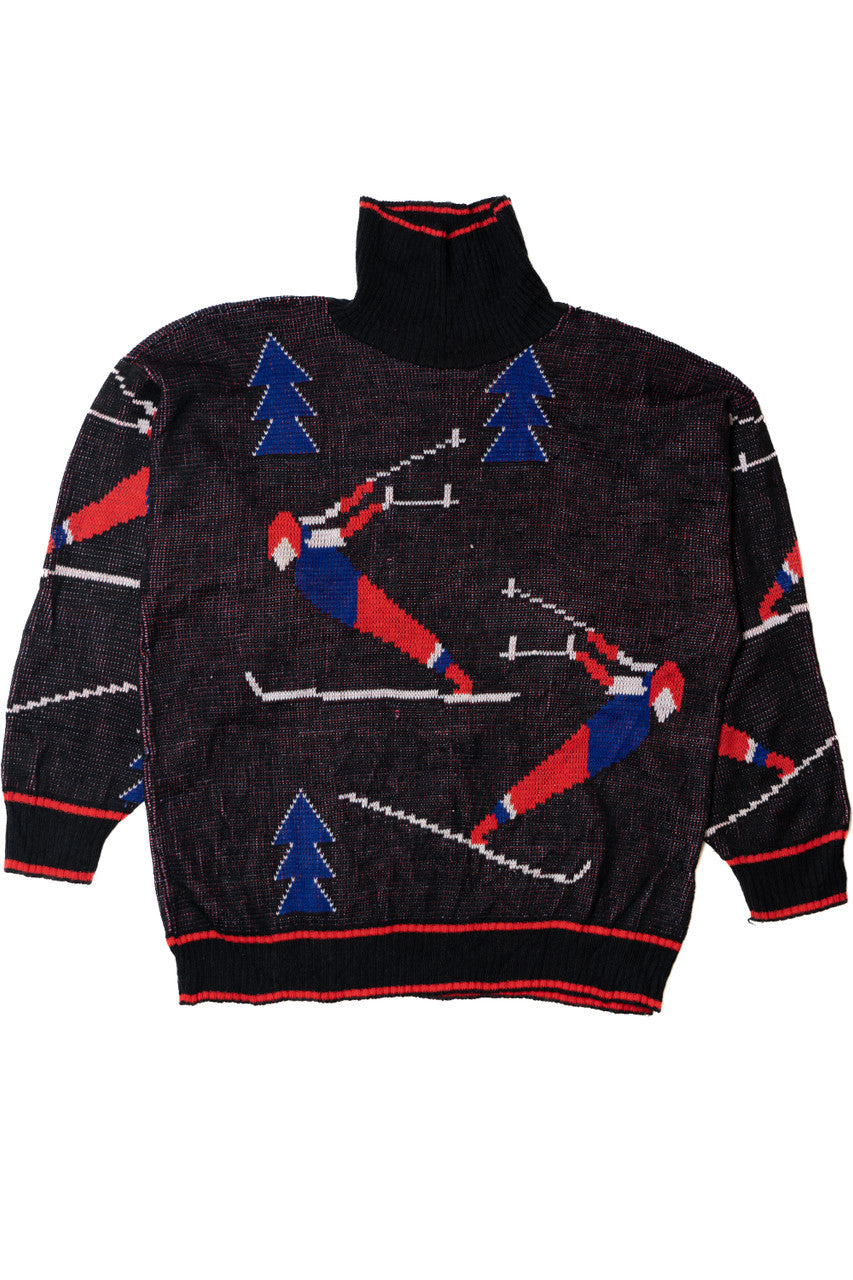 Vintage Ski 80s Turtleneck Sweater