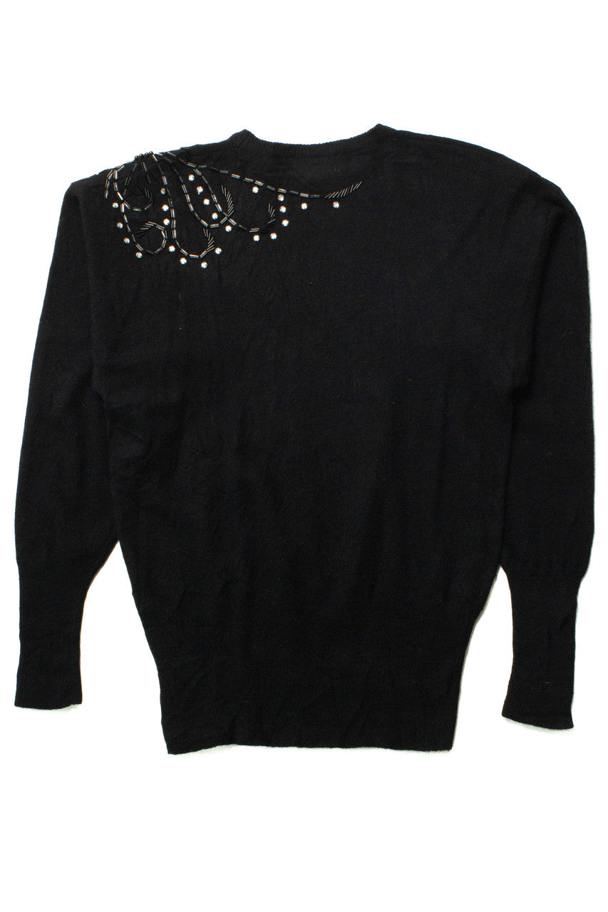 Vintage Rimini Beaded 80s Sweater (1980s)