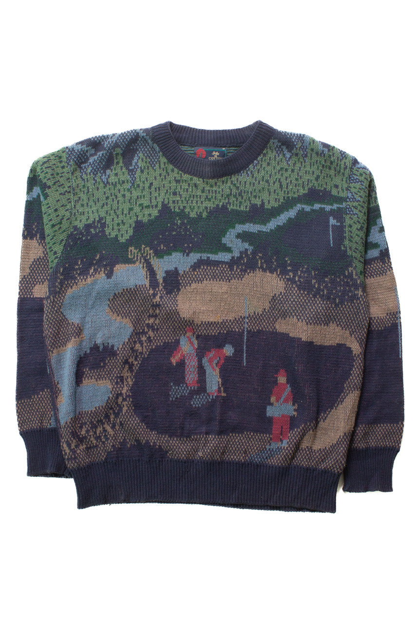 Vintage Golf Graphic 80s Sweater 4414