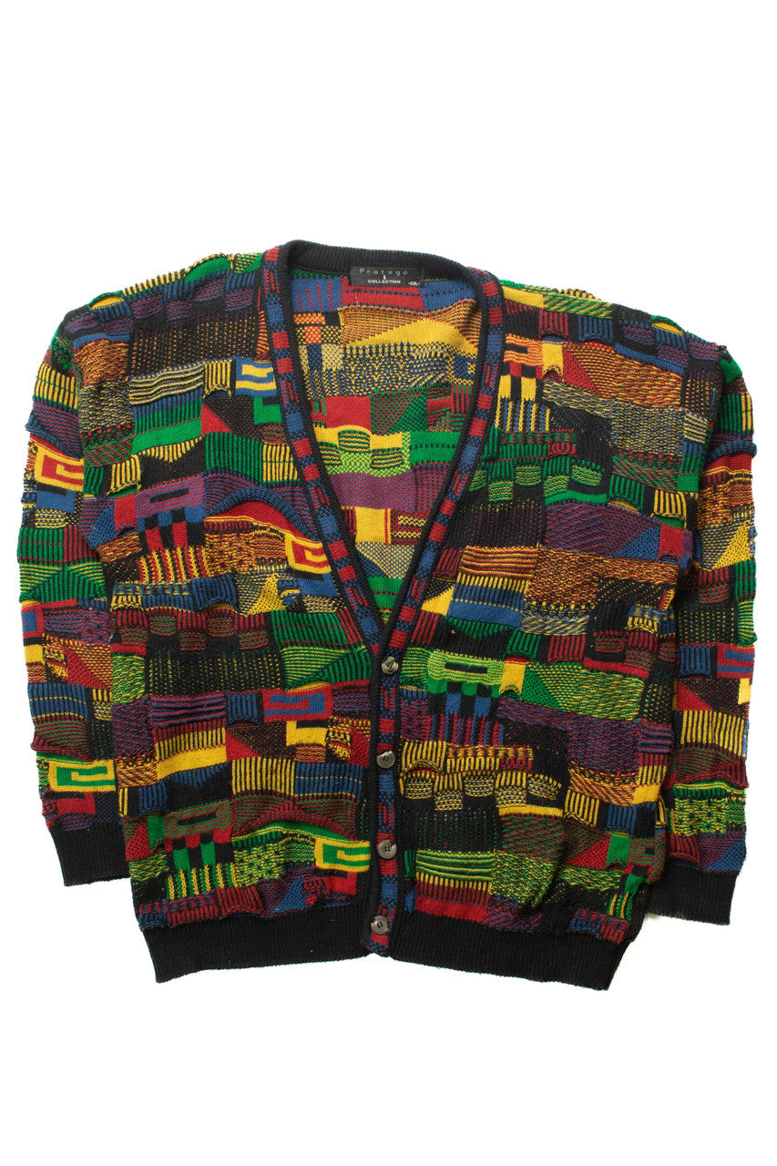 Vintage Protege Collection Coogi Style 80s Cardigan 4419