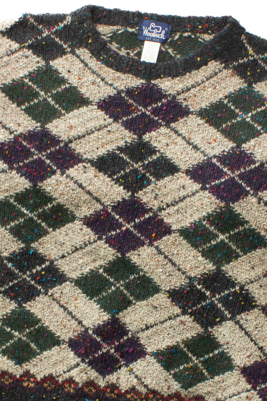 Vintage Woolrich Argyle Sweater 4440