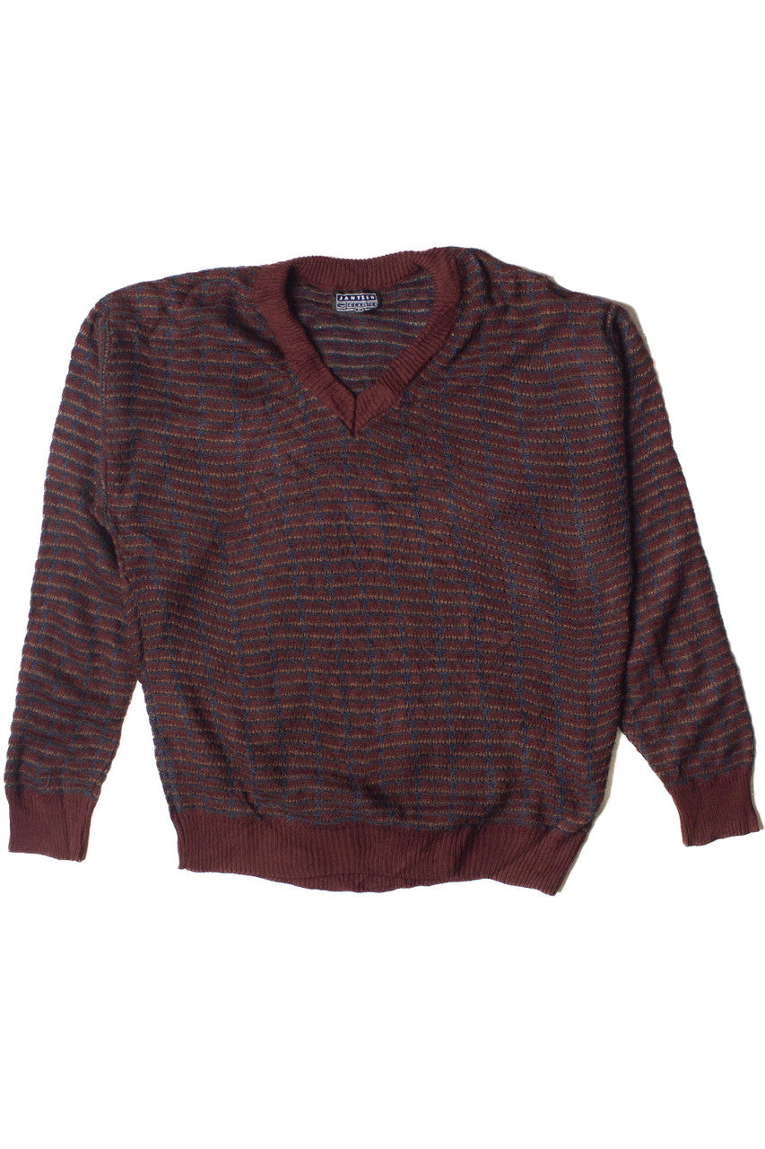 Vintage Dark Red Jantzen 80s Sweater