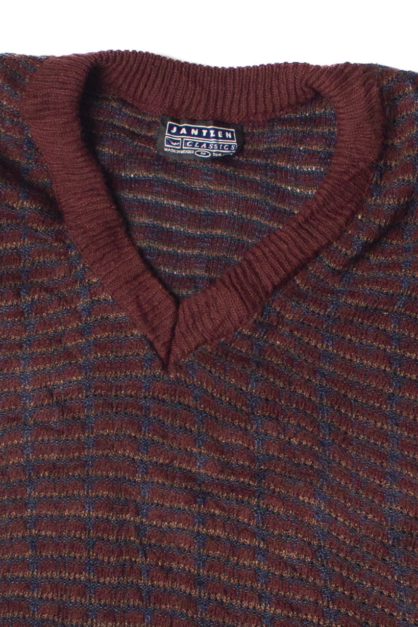 Vintage Dark Red Jantzen 80s Sweater