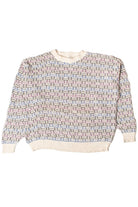 Vintage Weave Pattern Steeple Chase 80s Sweater