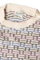 Vintage Weave Pattern Steeple Chase 80s Sweater