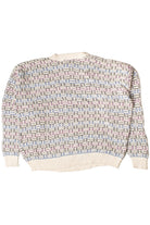 Vintage Weave Pattern Steeple Chase 80s Sweater