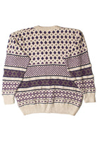 Vintage Penn's Landing Stripe Pattern 80s Sweater