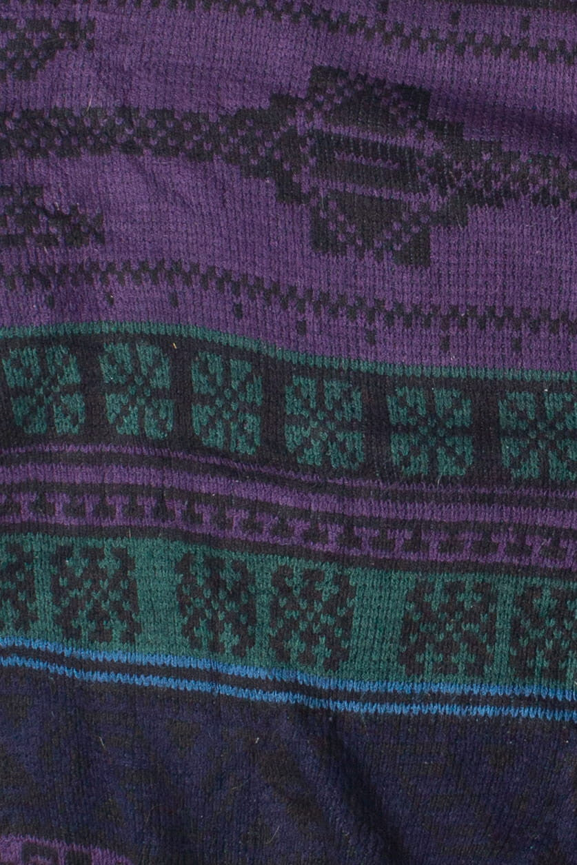 Vintage Botany 500 Patterned 80s Sweater