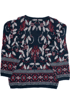 Vintage Floral  Fortune Knits Inc 80s Sweater