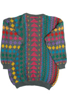 Vintage Rainbow Knit Nathalie B. 80s Sweater