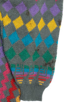 Vintage Rainbow Knit Nathalie B. 80s Sweater