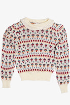 Vintage Flutter Collar Berries 80s Sweater