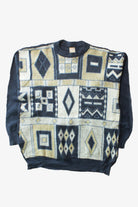 Vintage Diamond Squares 80s Sweater (1990s)