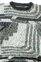 Vintage Black & White Patch 80s Sweater (1980s)