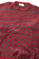 Vintage Red Enrico Gorlami 80s Sweater (1980s)