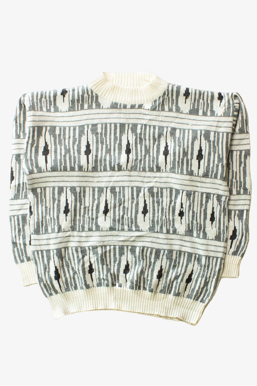 Vintage Black & White 80s Sweater (1980s)