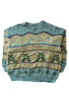 Vintage Blue French 80s Sweater (1980s)