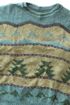 Vintage Blue French 80s Sweater (1980s)