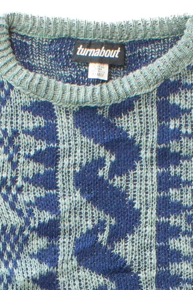 Vintage Turnabout 80s Sweater (1980s)