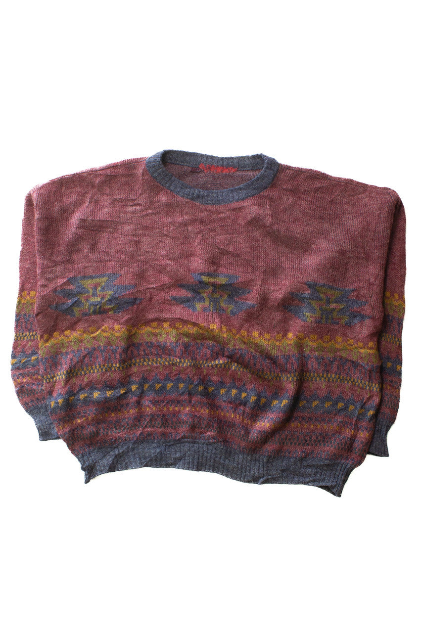 Vintage Red Italian 80s Sweater (1980s)
