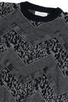 Vintage Expressions Leather Detail 80s Sweater
