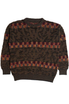 Vintage Patterned Stripe 80s Sweater 4521