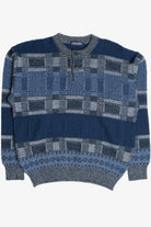 Vintage Southern Harbour International Henley Button 80s Sweater