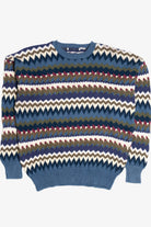 Vintage Zig Zag Striped 80s Sweater