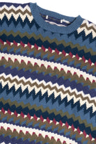 Vintage Zig Zag Striped 80s Sweater