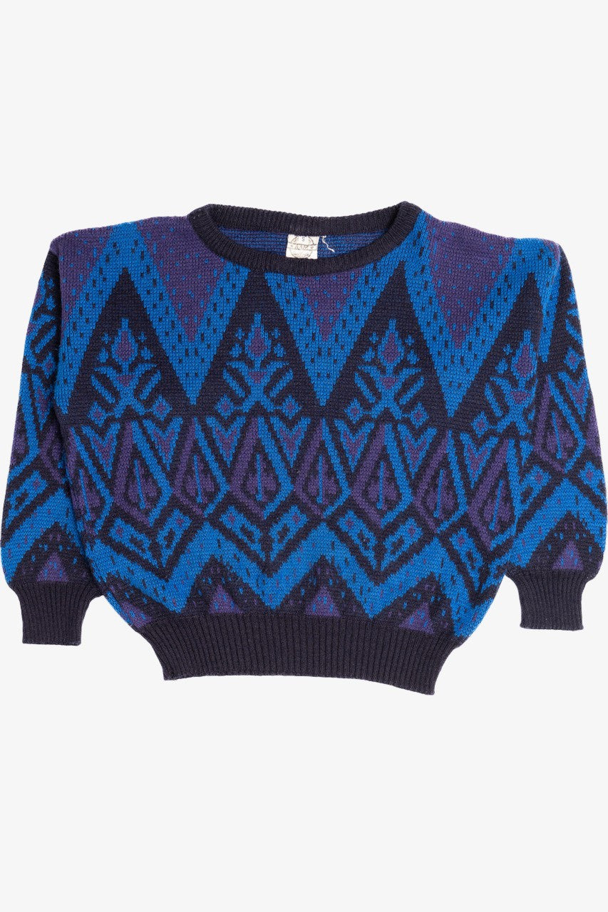 Vintage Ram Purple & Blue 80s Sweater