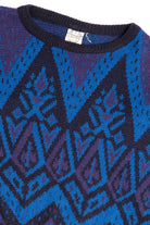 Vintage Ram Purple & Blue 80s Sweater