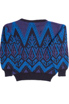 Vintage Ram Purple & Blue 80s Sweater