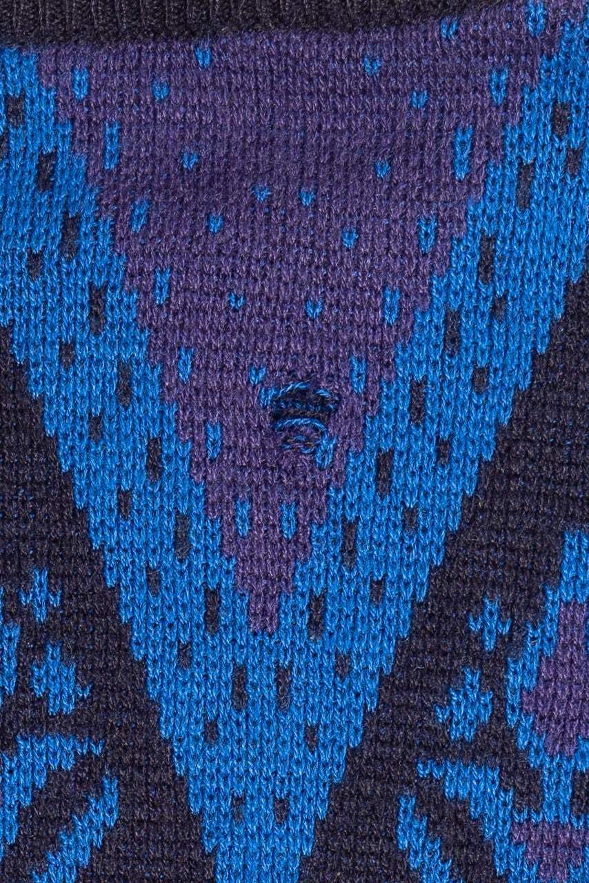 Vintage Ram Purple & Blue 80s Sweater
