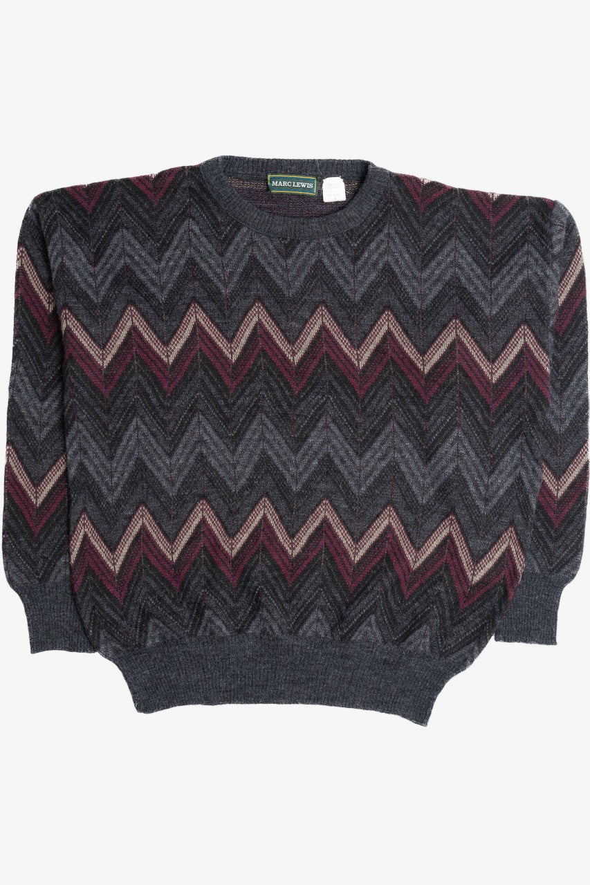 Vintage Argyle Marc Lewis 80s Sweater