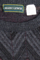 Vintage Argyle Marc Lewis 80s Sweater