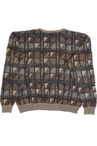 Vintage Bachrach Geometric Gri 80s Sweater