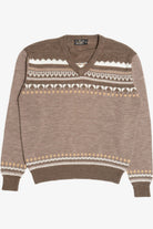 Vintage Red Baron V-Neck 80s Sweater