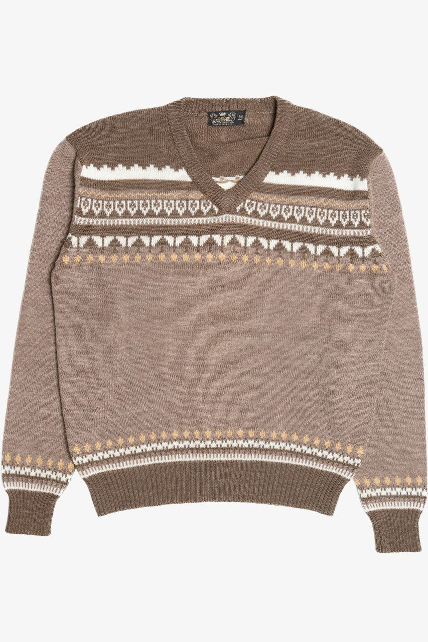 Vintage Red Baron V-Neck 80s Sweater